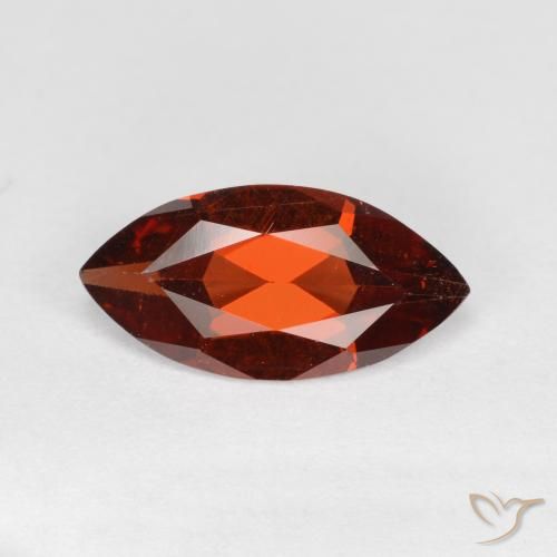1.12ct طبيعي أحمر غامق عقيق بيروب, ماركيز, قليلا جدا