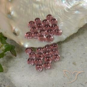 أحجار عقيق بيروب درجة اللون الأحمر القرمزى طبيعية، قصة دائرى، شفاف، وزنها 1.99 قيراط