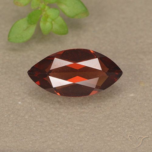1.19ct طبيعي احمر غامق عقيق بيروب, ماركيز, VVS-VS