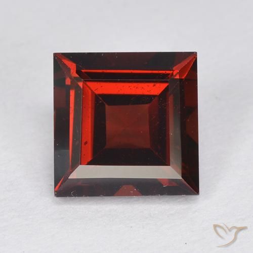 2.17ct طبيعي احمر غامق عقيق بيروب, مربع, VVS-VS