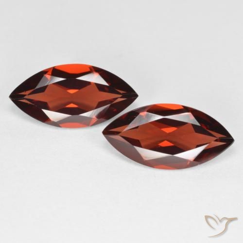 3.81ctw طبيعي أحمر سانجريا عقيق بيروب, ماركيز, VVS