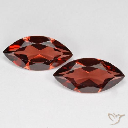3.49ctw طبيعي أحمر سانجريا عقيق بيروب, ماركيز, VVS