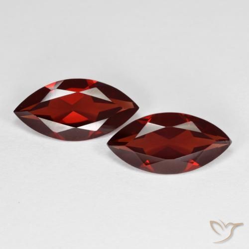 3.60ctw طبيعي أحمر سانجريا عقيق بيروب, ماركيز, VVS-VS