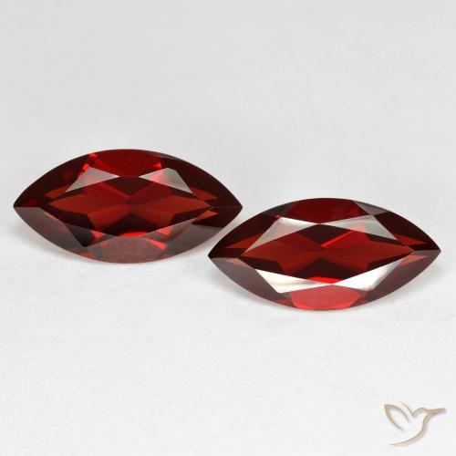3.96ctw طبيعي أحمر غامق عقيق بيروب, ماركيز, VVS