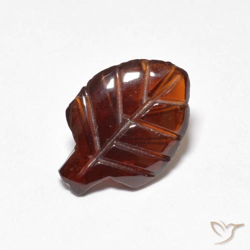 1.96ct طبيعي برتقالى داكن عقيق بيروب, فانسى, نصف شفاف