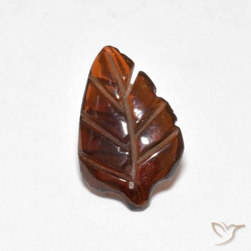 1.70ct طبيعي برتقالى غامق عقيق بيروب, فانسى, نصف شفاف