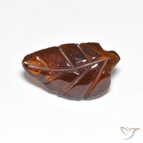 3.08ct طبيعي برتقالى داكن عقيق بيروب, فانسى, نصف شفاف