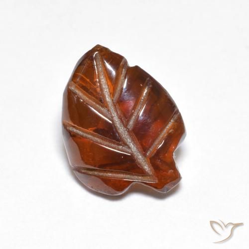 3.17ct طبيعي برتقالى محمر عقيق بيروب, فانسى, نصف شفاف
