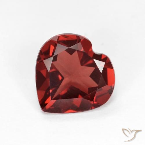1.78ct طبيعي أحمر الكشمش عقيق بيروب, قلب, VVS