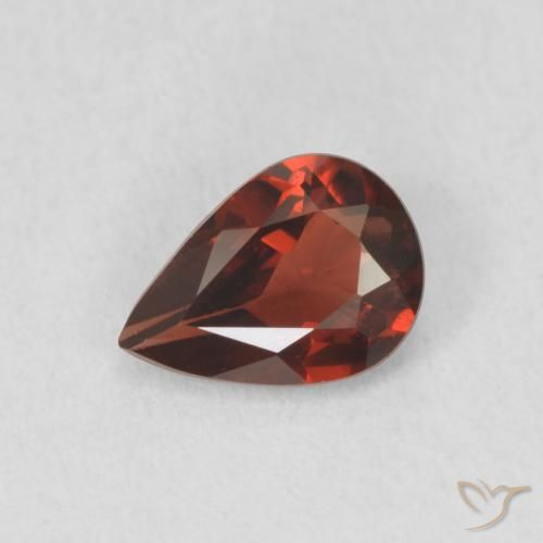 0.70ct طبيعي أحمر سانجريا عقيق بيروب, شكل الكمثرى, VVS