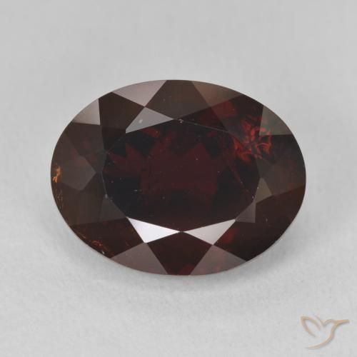 9.43ct طبيعي أحمر مسود عقيق بيروب, بيضوي, VS-SI