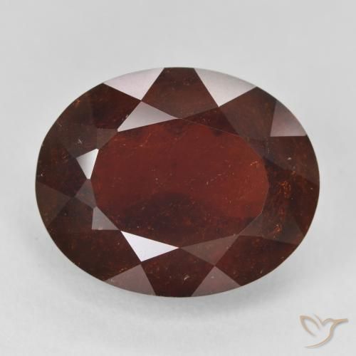 21.11ct طبيعي أحمر غامق عقيق بيروب, بيضوي, VS-SI