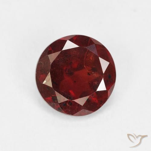 0.91ct طبيعي أحمر سانجريا عقيق بيروب, دائري, VS-SI