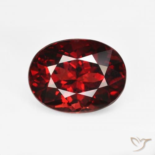 6.12ct طبيعي أحمر دموى غامق عقيق بيروب, بيضوي, VVS