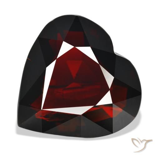 37.20ct طبيعي أحمر مسود عقيق بيروب, قلب, IF