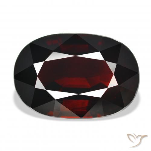 21.89ct طبيعي أحمر مسود عقيق بيروب, بيضوي, IF