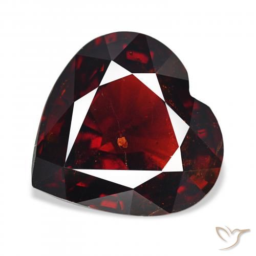 15.79ct طبيعي احمر غامق عقيق بيروب, قلب, قليلا جدا