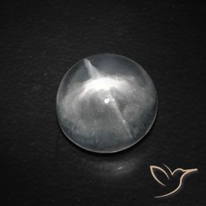 10.14ct طبيعي أبيض شفاف كوارتز عين القط, دائري, شفاف