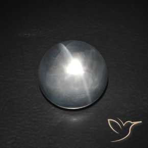 9.88ct طبيعي أبيض شفاف كوارتز عين القط, دائري, شفاف