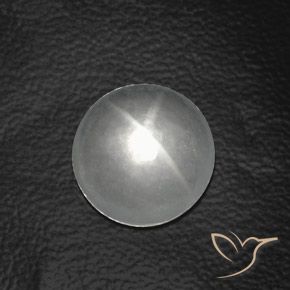 7.46ct طبيعي أبيض كوارتز عين القط, دائري, شفاف