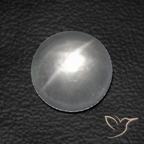 7.30ct طبيعي أبيض كوارتز عين القط, دائري, شفاف