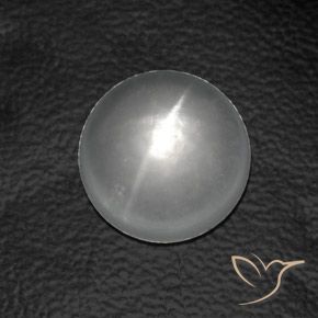 7.61ct طبيعي أبيض كوارتز عين القط, دائري, شفاف