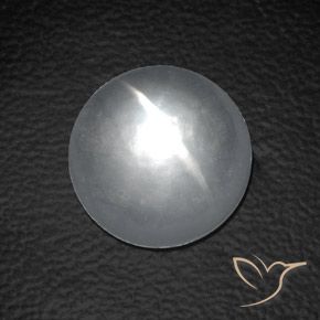 8.80ct طبيعي أبيض كوارتز عين القط, دائري, شفاف