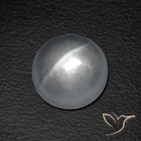 8.34ct طبيعي أبيض كوارتز عين القط, دائري, شفاف