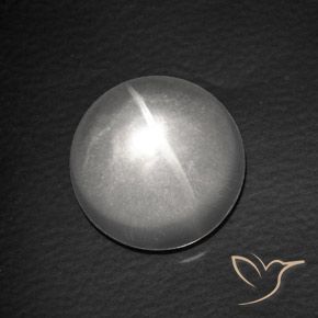 8.13ct طبيعي أبيض كوارتز عين القط, دائري, شفاف