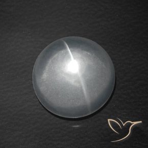 8.14ct طبيعي أبيض كوارتز عين القط, دائري, شفاف