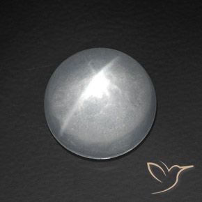 8.06ct طبيعي أبيض كوارتز عين القط, دائري, شفاف