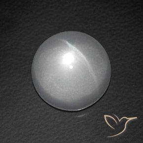8.40ct طبيعي أبيض كوارتز عين القط, دائري, شفاف