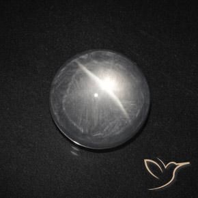 7.98ct طبيعي أبيض شفاف كوارتز عين القط, دائري, شفاف