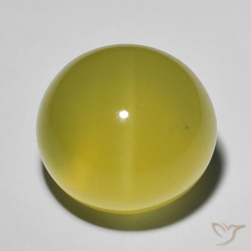 20.24ct طبيعي أصفر النحلة كوارتز عين القط, بيضوي, نصف شفاف
