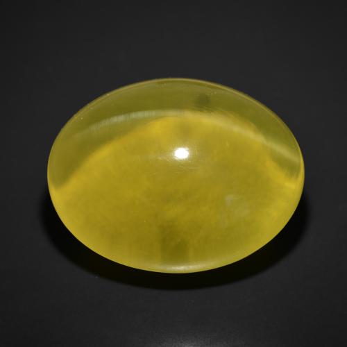 169.73ct طبيعي أصفر متوسط كوارتز عين القط, بيضوي, شفاف