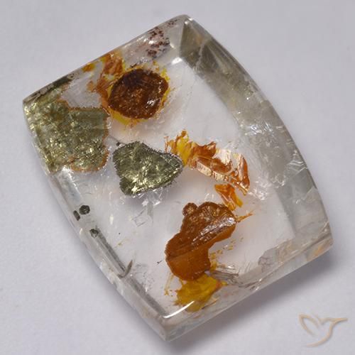 23.76ct طبيعي متعدد الألوان كوارتز مع مرقشيتا, فانسى, شفاف