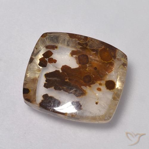 6.25ct طبيعي متعدد الألوان كوارتز مع مرقشيتا, وسادة, شفاف