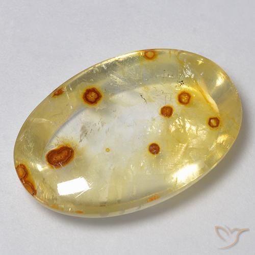 19.30ct طبيعي متعدد الألوان كوارتز مع مرقشيتا, بيضوي, شفاف