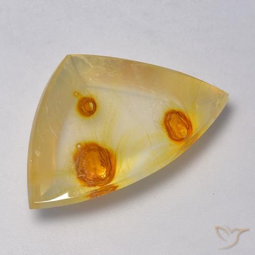 18.15ct طبيعي متعدد الألوان كوارتز مع مرقشيتا, مثلثى, شفاف