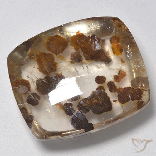 28.55ct طبيعي متعدد الألوان كوارتز مع مرقشيتا, وسادة, شفاف