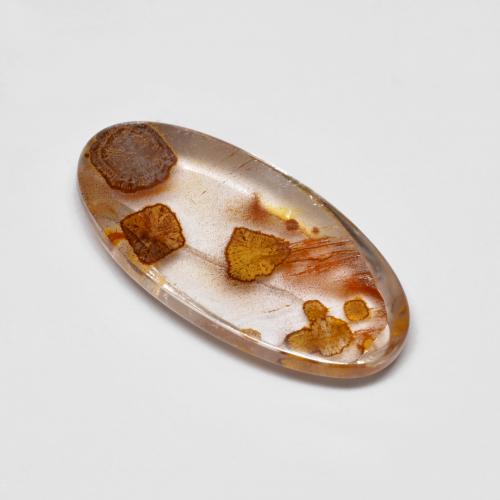 كوارتز مع ماركاسيت متعدد الألوان طبيعي، قصة بيضاوى، 4.76 قيراط، شفاف