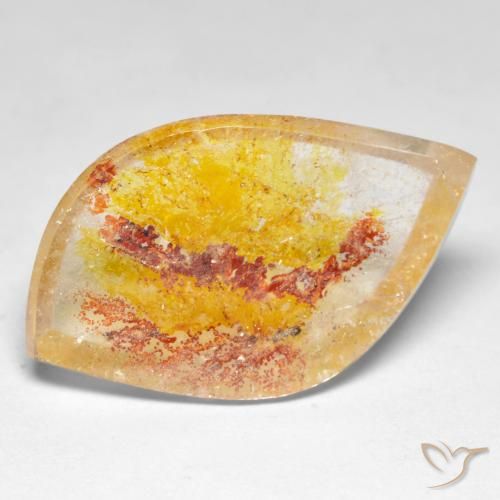 14.09ct طبيعي متعدد الألوان كوارتز مع مرقشيتا, فانسى, شفاف