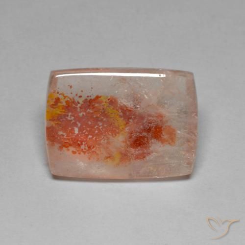 9.82ct طبيعي متعدد الألوان كوارتز مع مرقشيتا, باجيت, شفاف