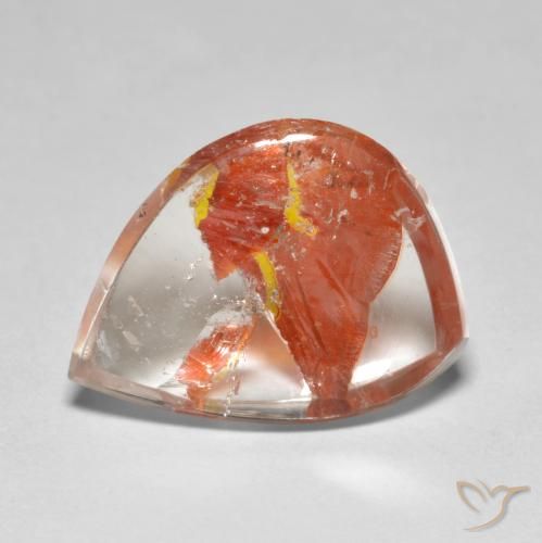 8.89ct طبيعي متعدد الألوان كوارتز مع مرقشيتا, فانسى, شفاف