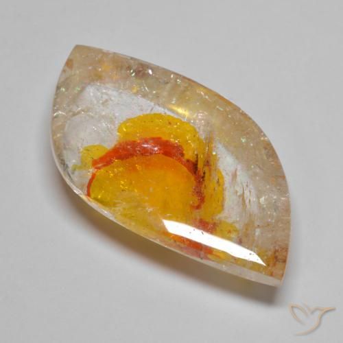 26.91ct طبيعي متعدد الألوان كوارتز مع مرقشيتا, فانسى, شفاف