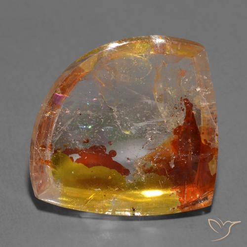 12.42ct طبيعي متعدد الألوان كوارتز مع مرقشيتا, فانسى, شفاف