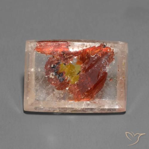 11.48ct طبيعي متعدد الألوان كوارتز مع مرقشيتا, باجيت, شفاف