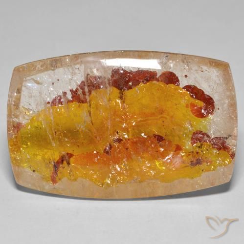 63.38ct طبيعي متعدد الألوان كوارتز مع مرقشيتا, وسادة, شفاف
