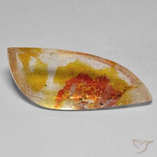 33.53ct طبيعي متعدد الألوان كوارتز مع مرقشيتا, فانسى, شفاف