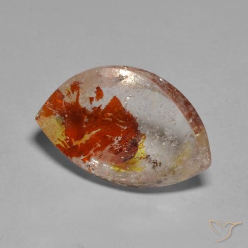 6.92ct طبيعي متعدد الألوان كوارتز مع مرقشيتا, فانسى, شفاف